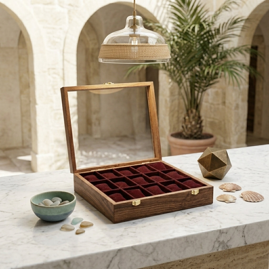 Handmade Watch Box Holder 15 Pieces Watch | TCW