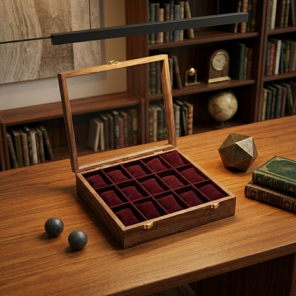 Handmade Watch Box Holder 15 Pieces Watch | TCW