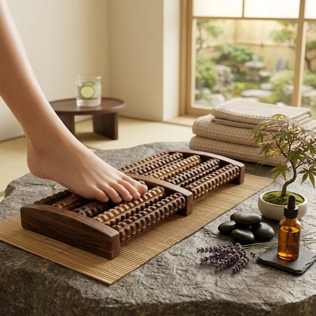 Wooden foot massager Roller | TCW