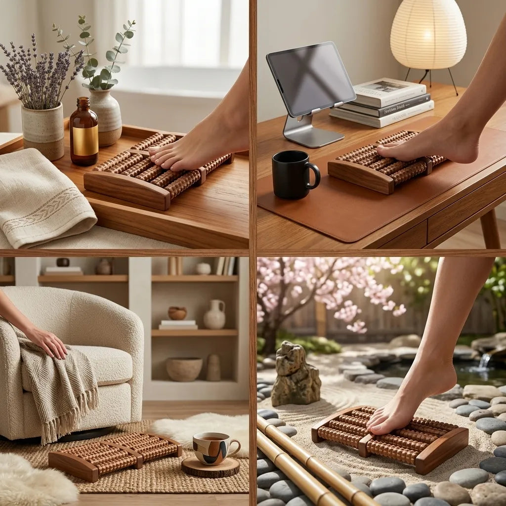 Wooden foot massager Roller | TCW