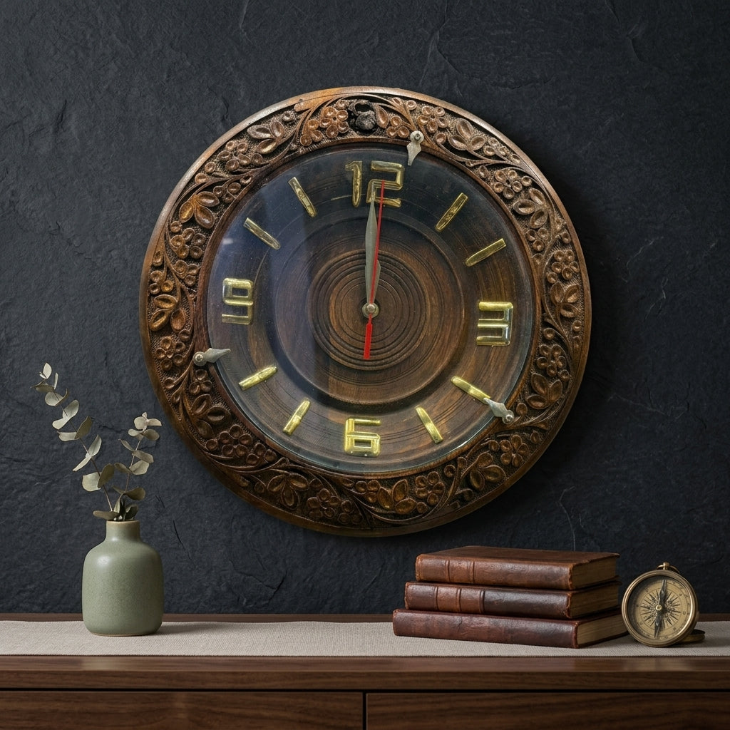 Wooden Handmade Art Clock | TCW