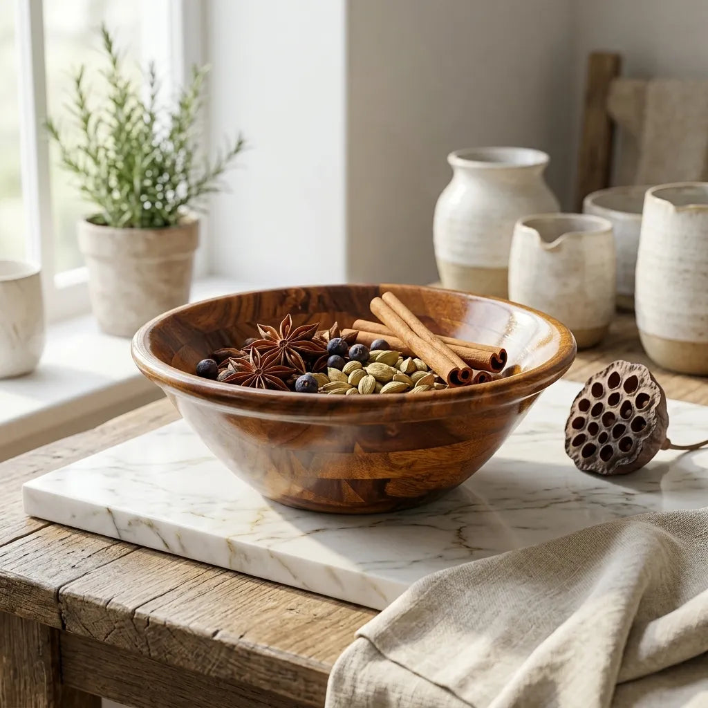 Handcrafted Wooden Bowl 1 piece | TCW
