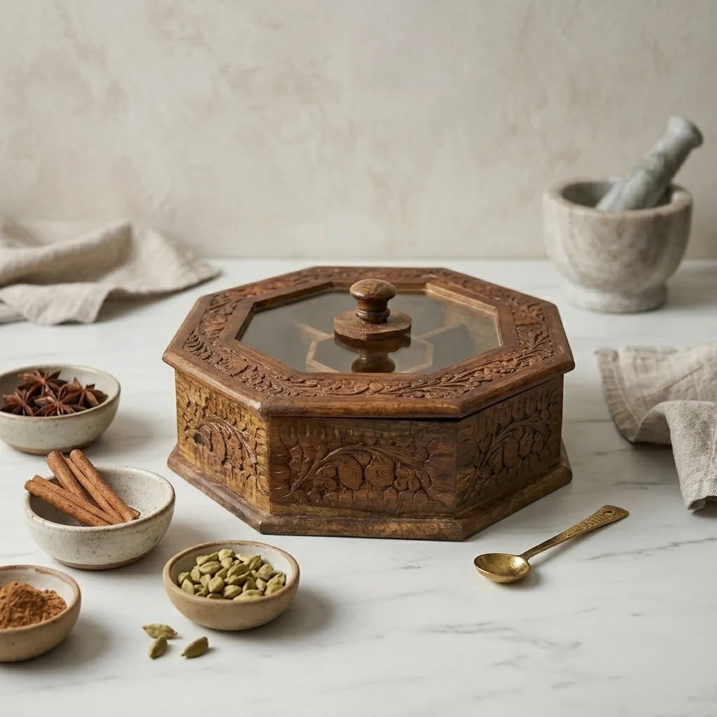 Wooden Dry Fruit Bowl – Handcrafted Serving Bowl Pakistan | TCW.