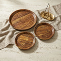 Brass Plate Set with Wooden Base - TCW.