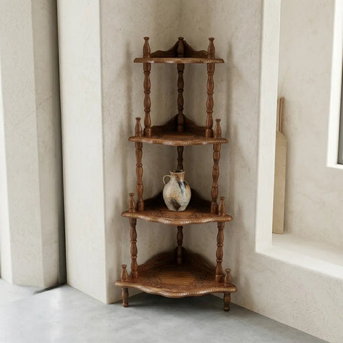 Antique Style  Timber Corner Stand Display Stand | TCW